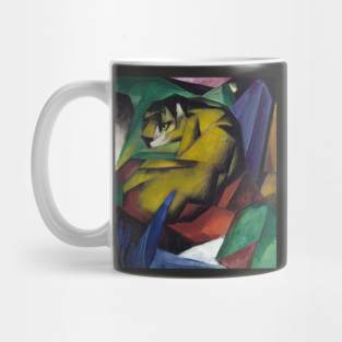 Tiger in Cubist Art Style Mug